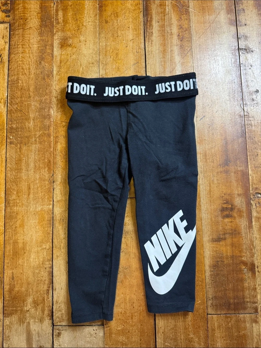 Nike Black Legging 2T White Logo cotton